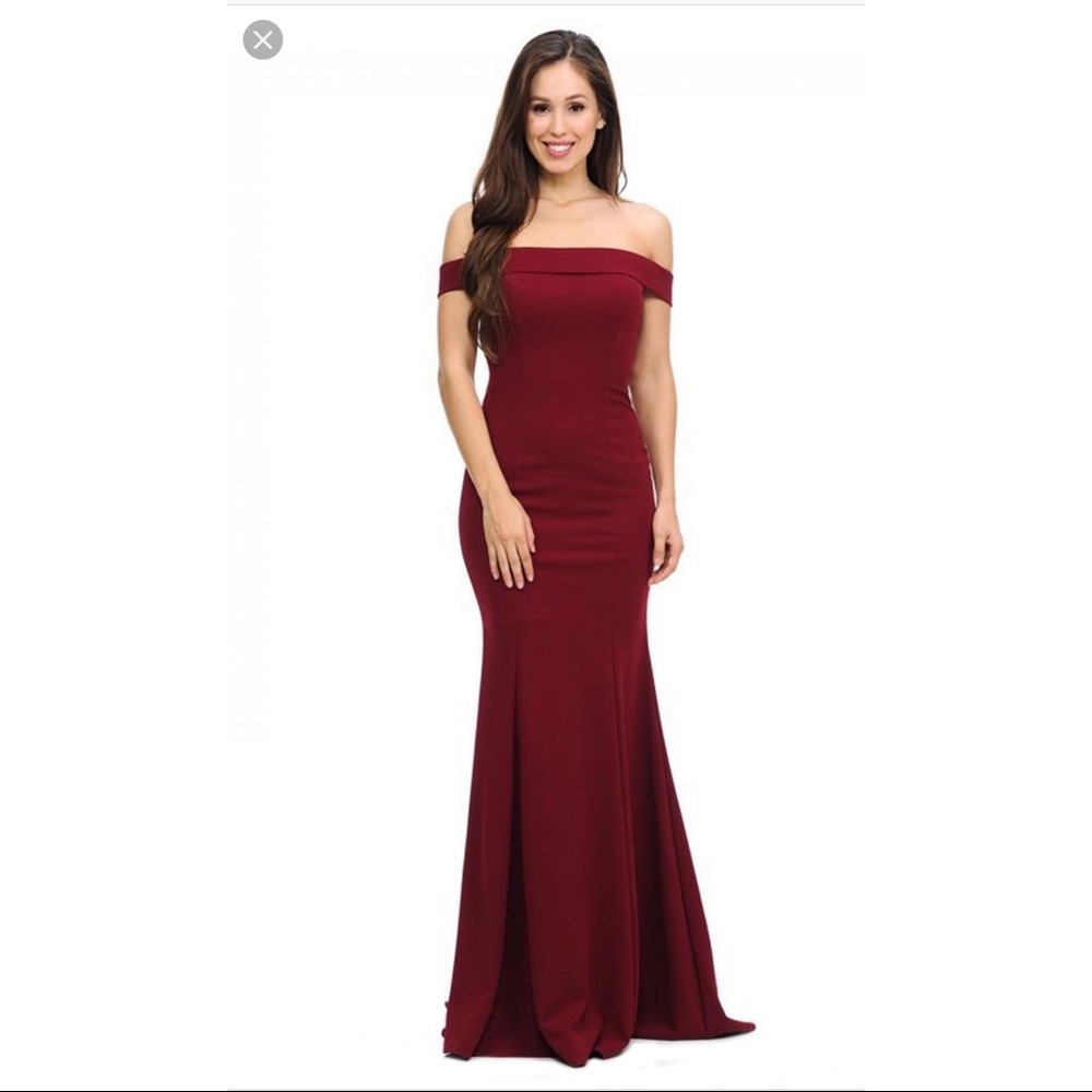 Burgundy Formal dress
